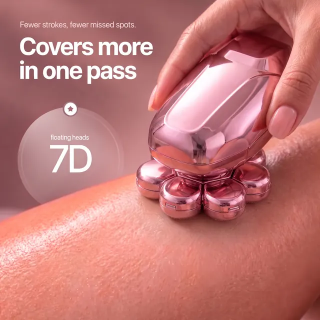 Amoria slide: seven floating heads covering more skin in one pass