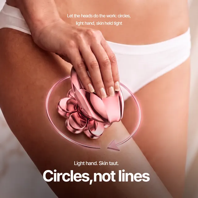 Amoria slide: circular motion, light pressure and taut skin